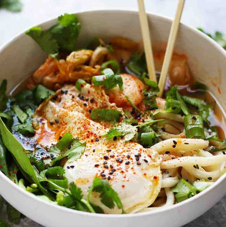 Kimchi Udon Noodle Soup