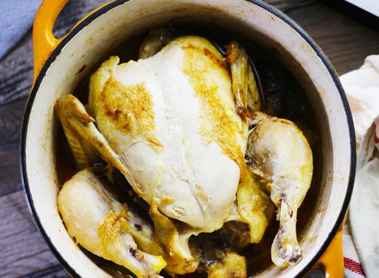 Poulet Poele A L'Estragon, Julia Childs Casserole Roasted Chicken