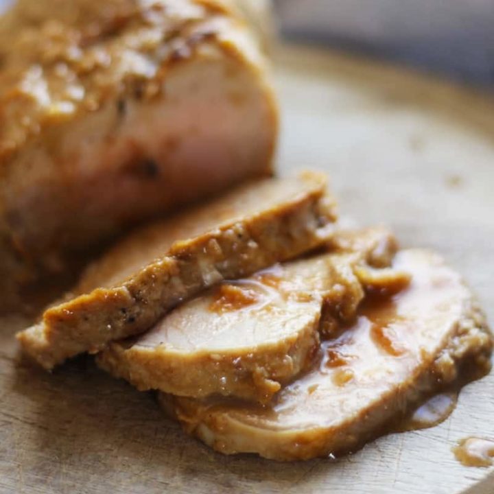Easy Pork Roast Recipe with Molasses and Rum Glaze, a little taste from the British West Indies. This simple and tasty pork dish was super EASY! I loved making this, a real hit with the family. Try this at your next family gathering.
