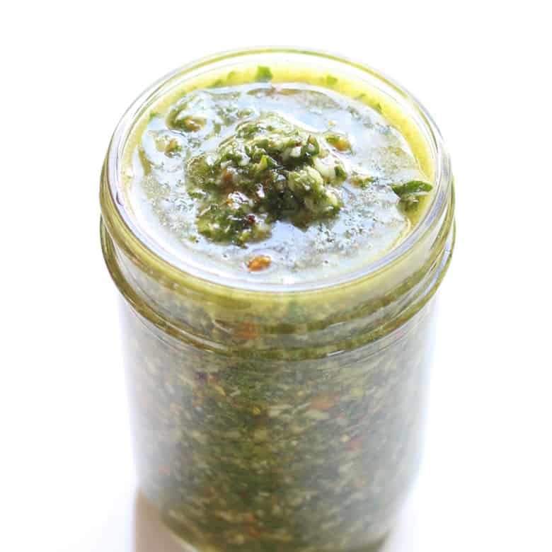 Pesto Basics 101. Pesto is easy, flexible and really packs the wow factor. With just herbs or greens, cheese, olive oil, garlic and nuts, you can have this amazing sauce in just a few minutes. | FusionCraftiness.com