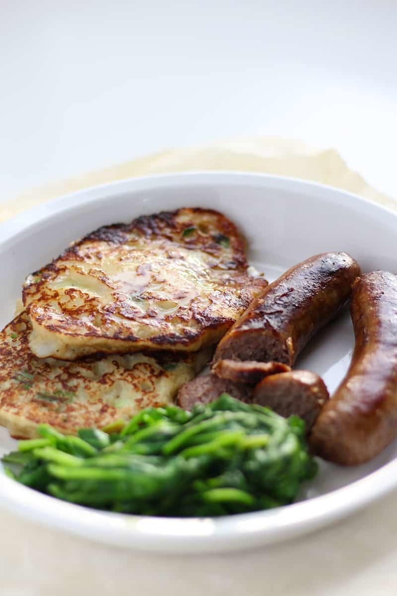 Authentic and traditional Irish Boxty, a tasty potato pancake from Ireland. Don't just make this recipe for St. Patricks Day, it's too good!