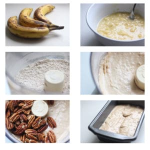 Step-by-step photos of making the batter.