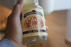 A bottle of clam juice.
