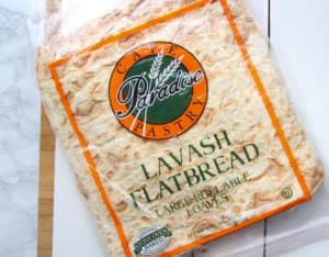 A package of Lavash flatbread.