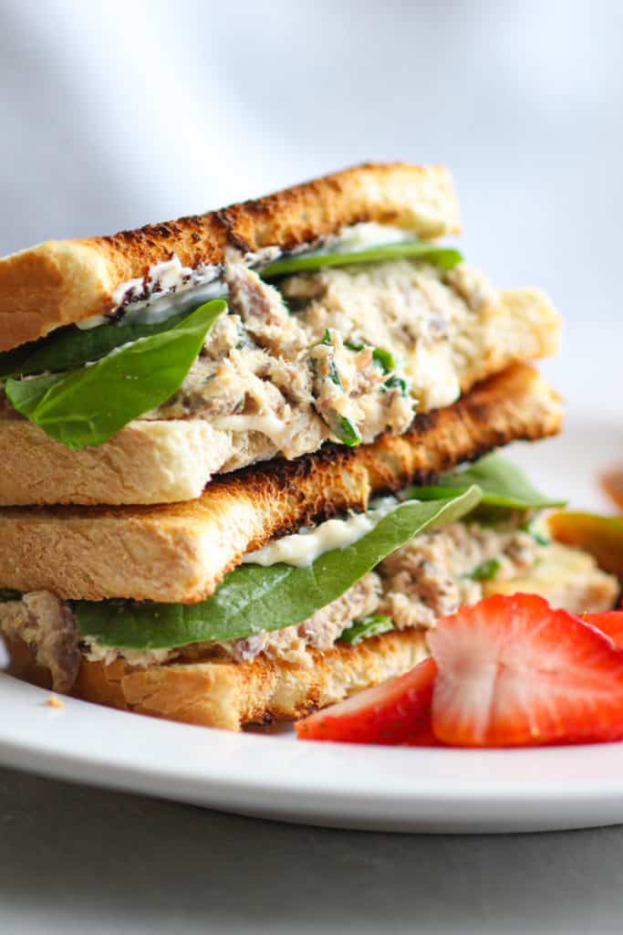 Sardine salad sandwich.