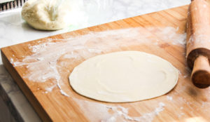 A dough round.